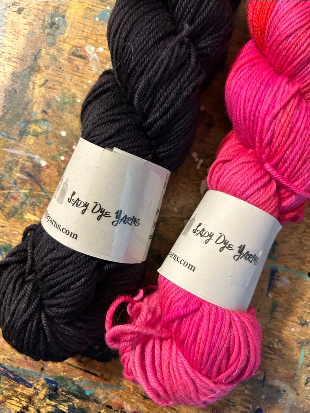 NWT Lady Dye Yarns Hand Dyed Marino Wool DK Weight